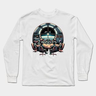 Intergalactic Accord: Historic Treaty in the Stars Long Sleeve T-Shirt